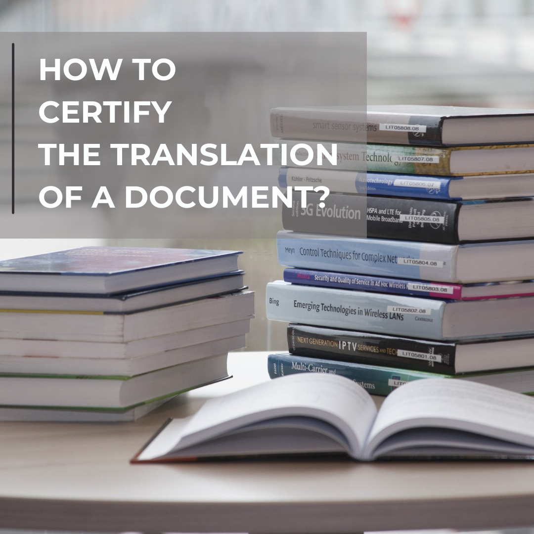 How to certify the translation of a document?