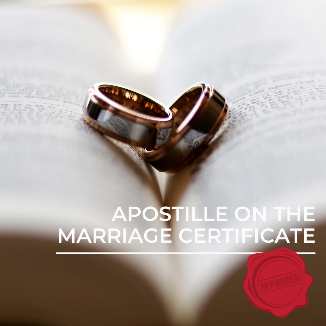 Apostille on the marriage certificate