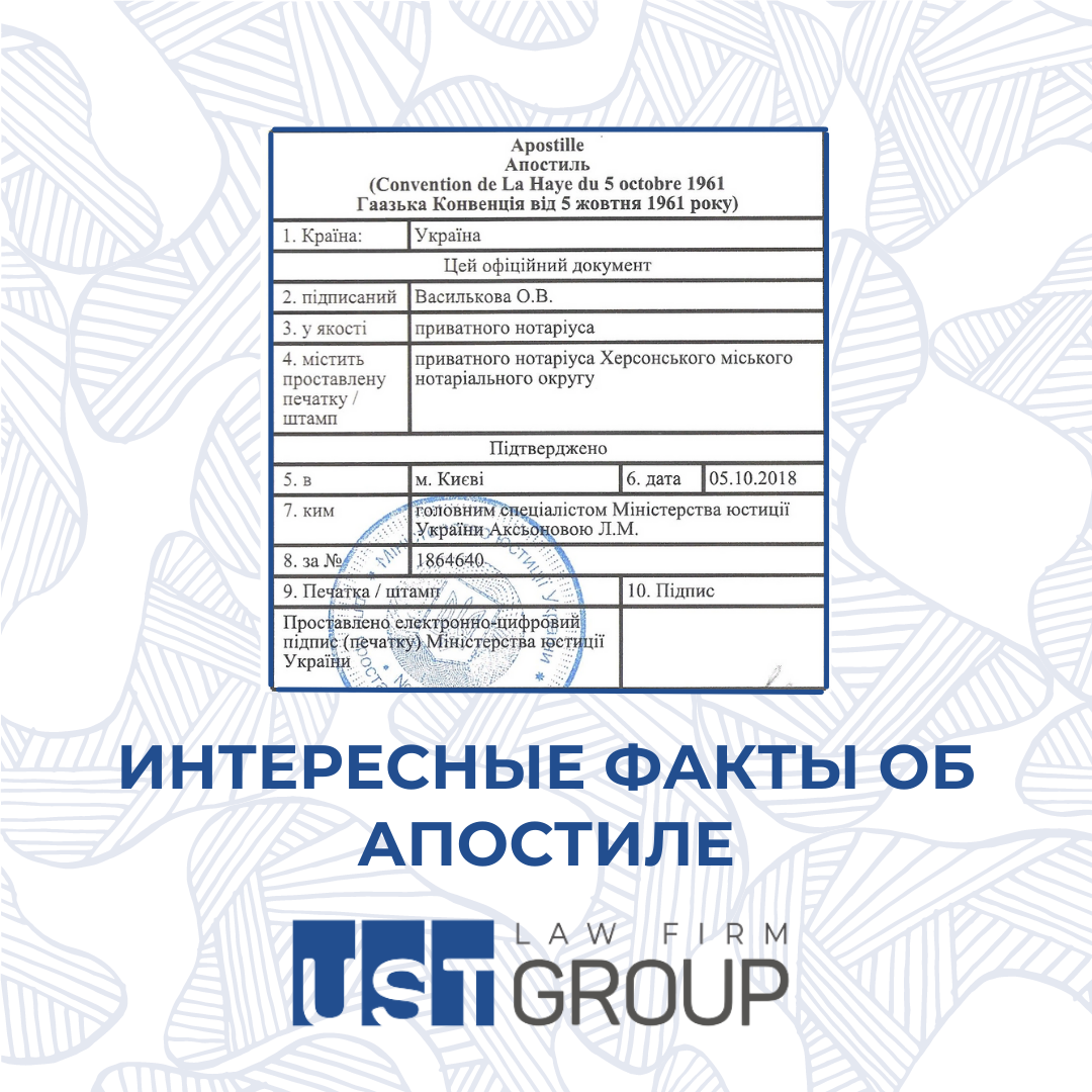 Интересные факты об апостиле