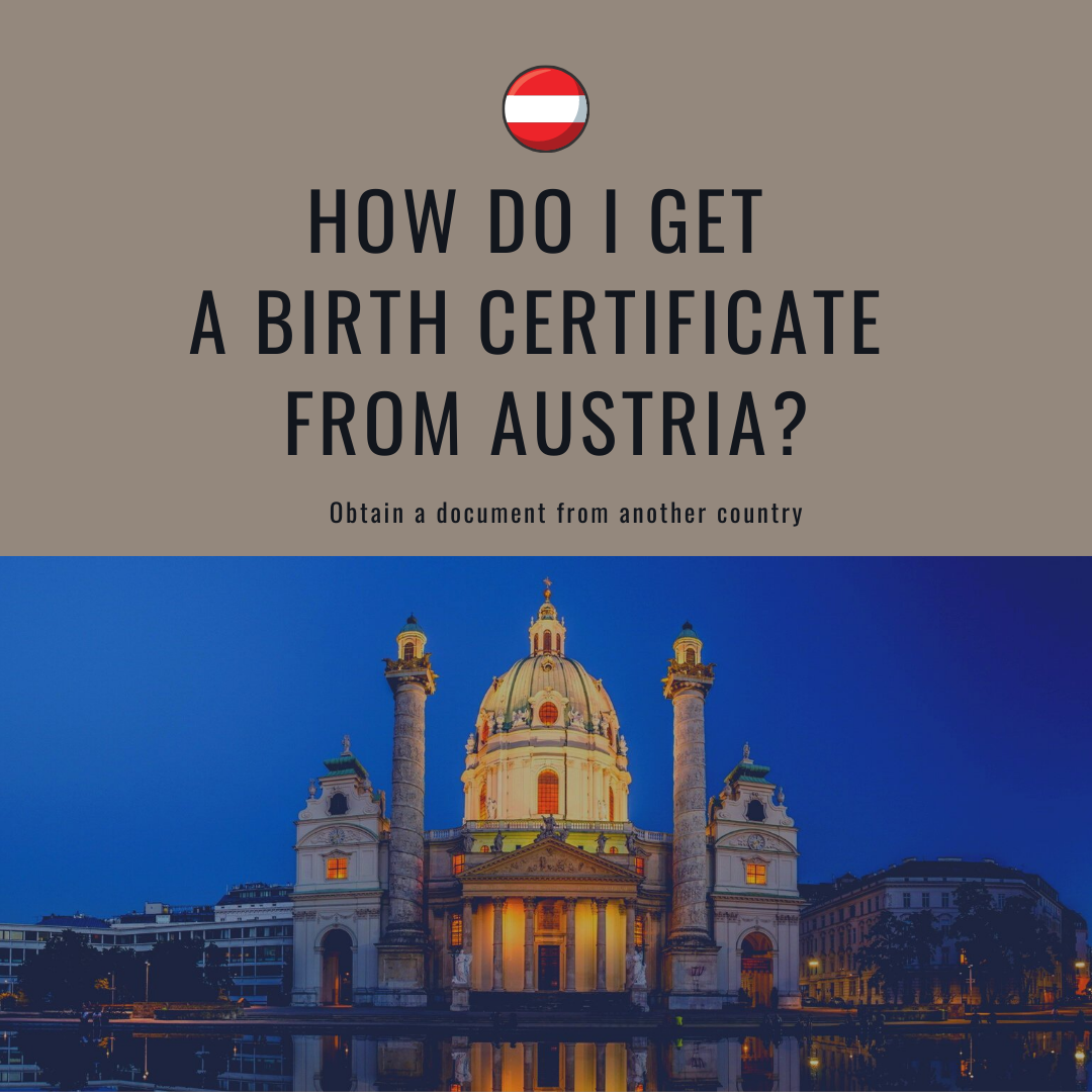 How do I get a birth certificate from Austria?